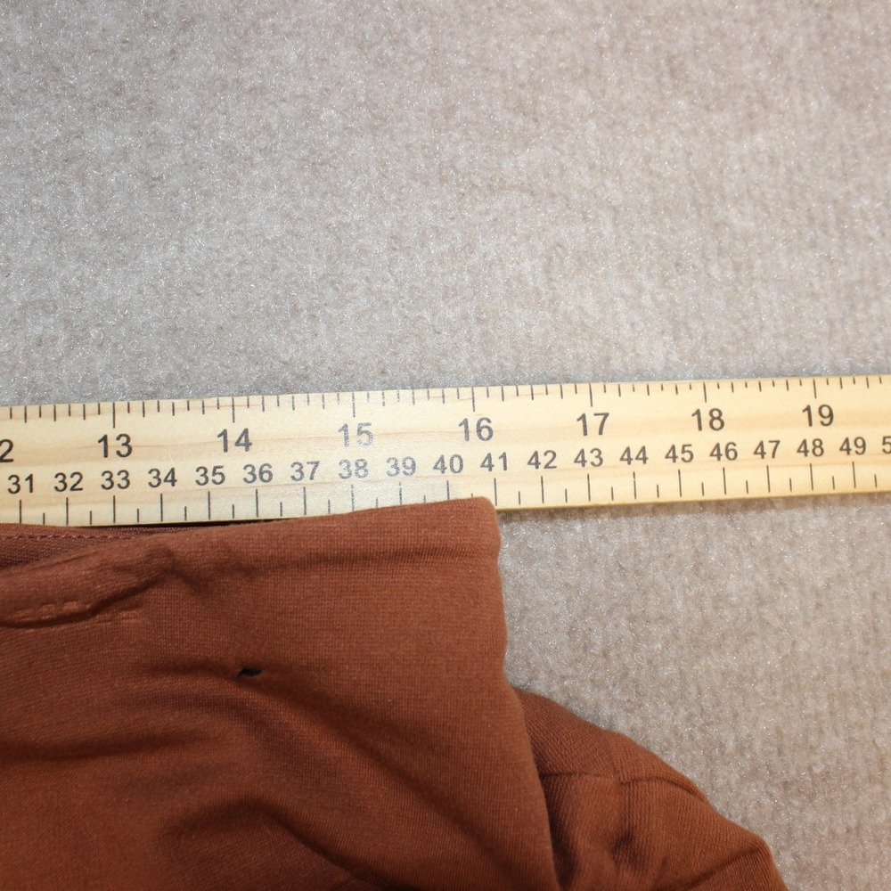Dear Scarlett Rust Orange Pull On Straight Leg Pants Plus Size 1X Clay Stretch - Picture 4 of 6